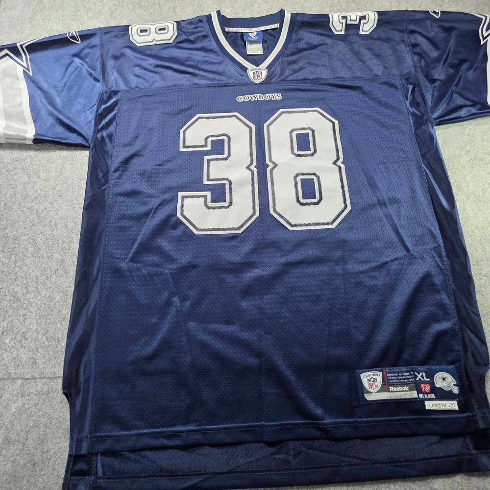 Reebok NFL Dallas Cowboys Roy Williams 38 Jersey Mens XL Navy Blue Football